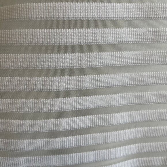 ASKYA LS Boatneck Summer Neutral Breathable Striped Top White B&W Hem Cuffs S - Picture 4 of 11